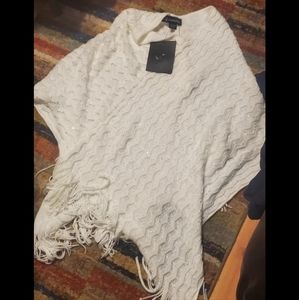 Couture gems shawl poncho